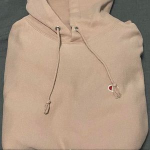 pink champion reverse weave hoodie
great conditon size S
